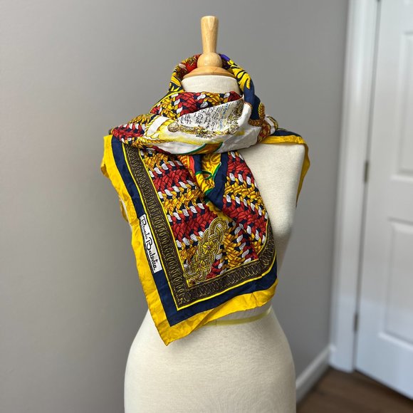 Renato Balestra Multicolor Italian British Scarf - Picture 10 of 10